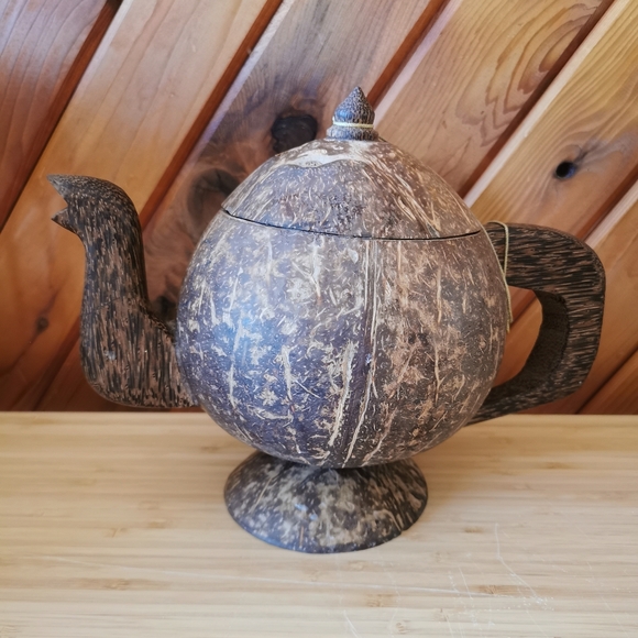 Coconut Shell Teapot - Picture 11 of 12